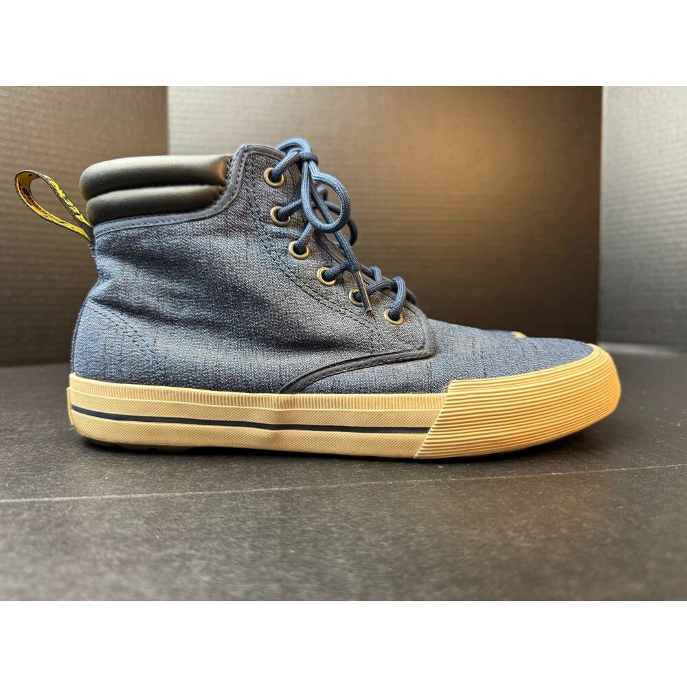 Dr Martens Eason Blue Mens Sz 8 Canvas Chukka Boots